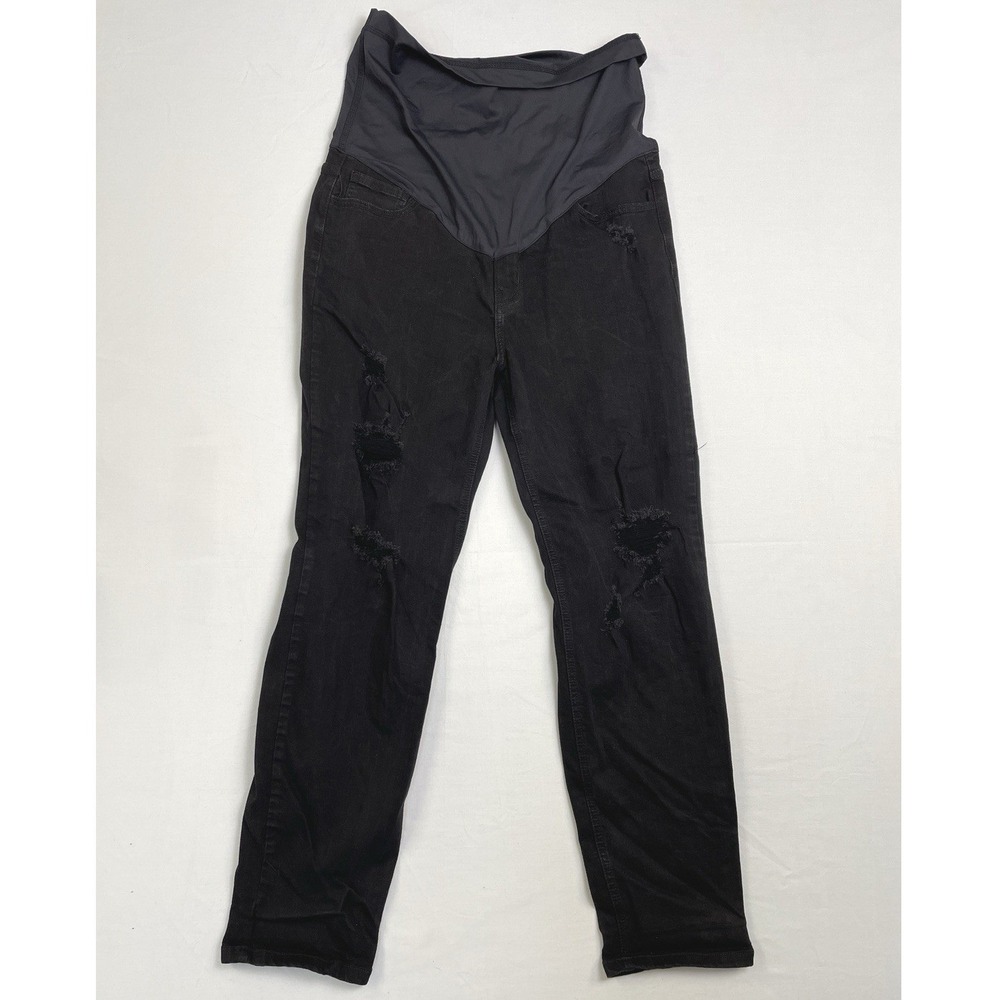 Pink Blush Maternity Jeans Black‎ Skinny Full Panel Stretch size 32